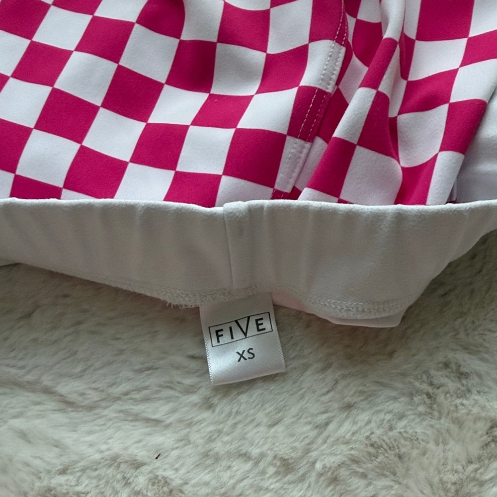 Five Kids' Pink Checkered Shorts - Picture 2 of 3